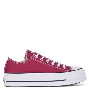 Burgundy Platform Converse